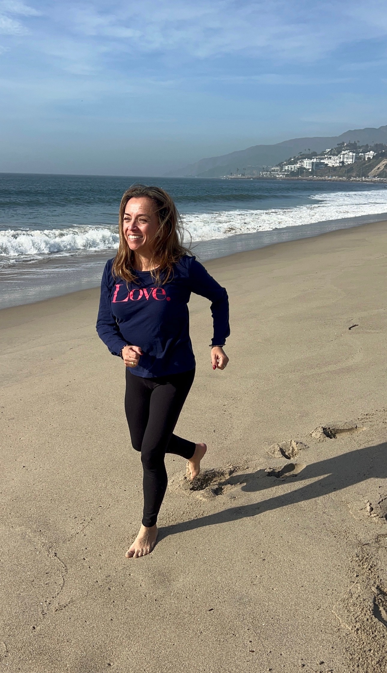 Karen Garcia in a joyful, peaceful moment
